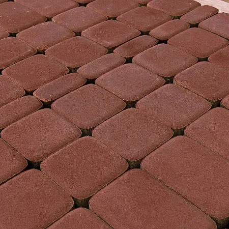 Плитка тротуарная Браер Классико Винный h=60мм