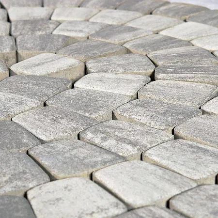 Плитка тротуарная Браер Классико круговая колормикс Туман h=60мм