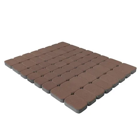 Плитка тротуарная Браер Классико Дуо Винный  h=40мм