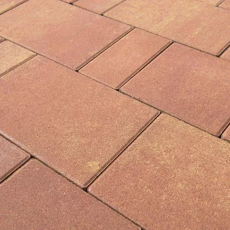 Плитка тротуарная Браер Старый город Ландхаус колормикс Рассвет h=60мм