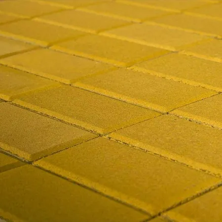 Плитка тротуарная Браер Прямоугольник Желтый h=60мм