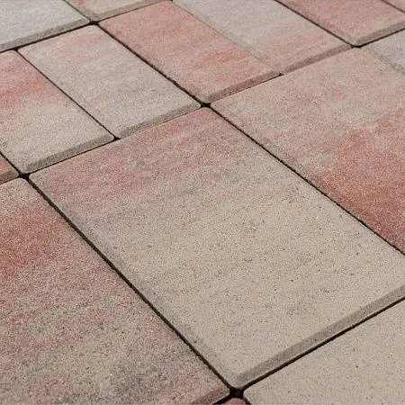 Плитка тротуарная Браер Мозаика колормикс Фламинго h=60мм