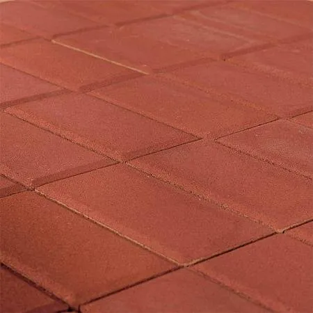 Плитка тротуарная Браер Прямоугольник Красный h=60мм